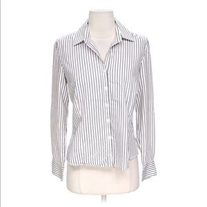 George Button Down Striped Blouse ~ Sz 4/6